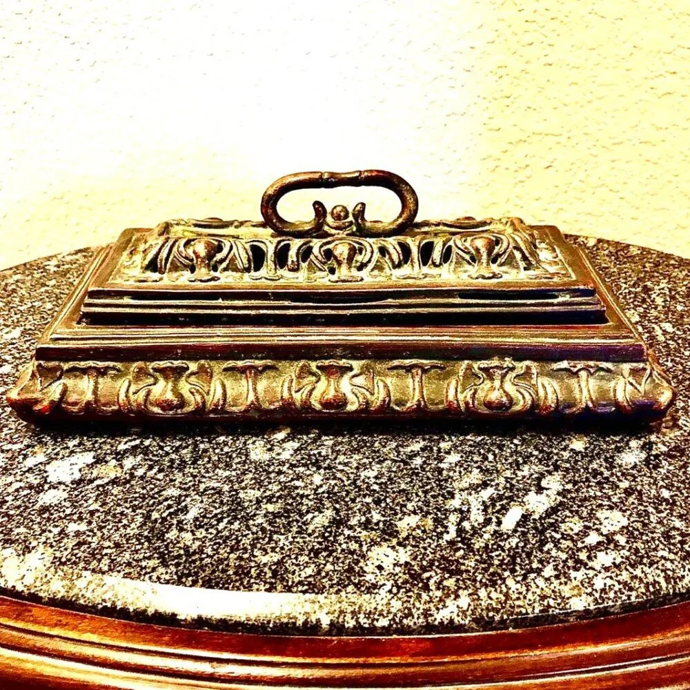 NWT ALEXANDRA'S ACCENTS Bronze Ceramic Air Purifying Lamp Fragrance Diffuser
